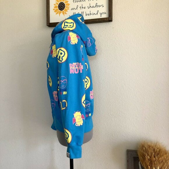 DEVIL NUT Under the Red Flag Hoodie Zip Sweater - Picture 3 of 12